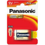 Panasonic Pro Power 6LR61 9V alkáli tartós elem (BK-6LR61PPG-1BP) (BK-6LR61PPG-1BP)