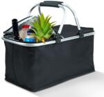 Family Thermo összecsukható bevásárlókosár - 49 x 28 x 25 cm - 21 L - fekete (11549A)