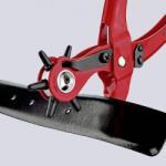 KNIPEX Revolver lyukasztófogó, forgó lyukasztófogó 220 mm, porszórt bevonattal, Knipex 90 70 220 EAN (90 70 220) (90 70 220)