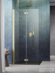 Radaway Nes Walk-in KDD-B 100 zuhanyfal, szálcsiszolt arany profil, balos 10024100-99-01L (10024100-99-01L)