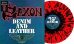 Saxon - Denim And Leather (Reissue) (Red with Black Splatter Coloured) (LP) (4050538676686)