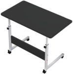 Leziter Masă pentru laptop cu înălțime reglabilă 80x40 cm negru (LYHL-030-BL)