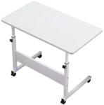 Leziter Masă pentru laptop cu înălțime reglabilă 80x40 cm alb (LYHL-030-WH)