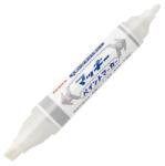 Zebra Lakkfilc ZEBRA fehér 8 mm - 2 mm kerek kétvégű heggyel, Mckie Paint Marker Bold White