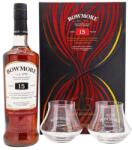 Bowmore 15 éves Ajándékcsomag 2 pohárral DRS (0, 7 l, 43%) - drinkmix