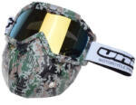 Unit Ochelari motocross atv enduro Unit, model masca army, culoare rama army, lentila oglinda (AB3610243) - mxenduro