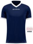 GIVOVA Revolution sportpóló V-nyak kék-fehér XL fehér|kék