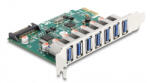 Delock PCI Express x1 Kártya -7 x külső USB 5 Gbps A-típusú anya (90104) (90104)