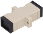 Extralink SC/UPC adapter, többmódusú, egyszeres, szürke