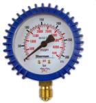 Sherman nyomásmérő óra, oxigén reduktorhoz, 0-315 bar, G1/4 menet, palackos (GNM315-1/4TLEN)