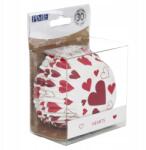 PME Muffin Papír Szív Formák, szívecskék, 30db (BC825)