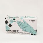  Védőkesztyű, egyszer használatos, nitril, 3, 4g, M méret, 100 db, púder nélküli, kékeszöld (1017M) - fodicoaruhaz