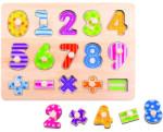 Tooky Toy Fa betétes kirakós - számok (TY851  Number Puzzle)