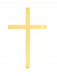 Madi Topper, arany tükör Kereszt, tortára, szentáldozásra, kb. 9cm (krzyżyktopper)