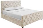 Invicta ELYSIUM bézs bársony ágy 180x200 cm