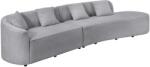 Invicta ATELIER L XXL szürke buklé kanapé