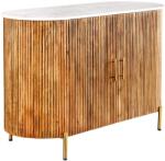 Invicta TRES CHIC fehér márvány komód 105 cm