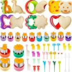  Formák szendvics lyukasztók, gyümölcs, kenyér, keksz, mini villák (997531)