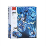 Sluban Exosuit - 2 in 1 Kék robot és kis autó építőjáték készlet (M38-B1317)