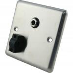 Roxtone Süllyesztett panel RWPS002, 6.3mm sztereó jack, ezüst (RWPS002)