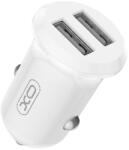 XO CC67 autós töltő 2*USB-A 12W fehér (6975837583153)