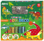 Amos R- Üvegfesték szett Amos 10 x 10, 5 ml Dínó + 12 sablon