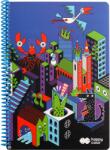 Happy Color Spirálos Jegyzettömb Me&city A4 80 lapos, kockás Happy Color (4742 2030 ME2)