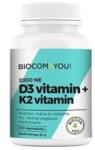 Biocom Vitamin D3 2000 IU-K2 100 db rágótabletta Biocom / Ökonet