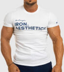 Iron Aesthetics Férfi fitness póló Iron Aesthetics Be Stronger, fehér: XL Fehér