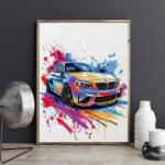 Pictorul Fericit BMW - Pictură pe numere Panza pictura