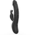 Passion Labs Realistic Thrusting Rabbit Vibrator, 9 Vibratii + 9 moduri impingere, Silicon, LCD Display Vibrator