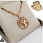 Golden Celebrity Arany Lánc Szerencsefa Nyaklánc Ajándék Nőknek Gravírozás (Biżuteria dla dziewczyny żony córki mamy)