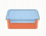 Ernesto Uzsonnás doboz, BPA-mentes, narancssárga/kék, tárolókkal (434284)