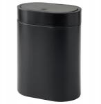 IKEA Brogrund szemeteskosár, 4L, fekete, gombfedéllel (605.246.56)