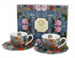 Duo Elegáns Porcelán Csésze szett, 2 db, W. Kilburn, 90 ml, virágmintás (5902693935391)