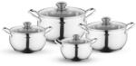 FLORINA Set oale Florina Maron din inox 4 piese compatibil inductie spalare automata (5G0400)