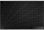 Dodaco Placa de taiere profesionala A1, 60 x 90 cm, fata-verso, cu auto-vindecare si scara vizibila, neagra, pentru taiere precisa si modelare