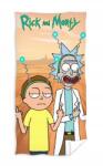 Carbotex Vicces Rick És Morty Törölköző Peace Among Worlds Rick And Morty 70x140 (Ręcznik plażowy Carbotex 140 cm bawełna)