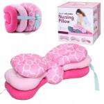 Luxma állítható szoptatós párna, rózsaszín, 65×27cm, 0+ (66525)