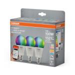 OSRAM 3 Becuri LED RGB inteligente Osram SMART+ Matter over WiFi Classic Multicolour A (000004099854529825)