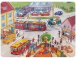  Puzzle din lemn cu 9 piese cu mașini (HJ98189)