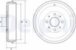 DELPHI Tambur frana DELPHI BF503 (BF503) - automobilus