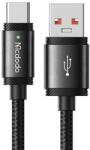 Mcdodo Cablu de date Mcdodo USB-A la Type-C SpeedCharge Series, Fast Charging, LED, 120W, 1.5m, Negru