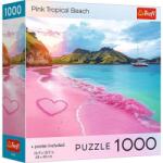 Trefl Puzzle Trefl din 1000 piese - Plaja tropicala roz Puzzle