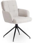 Klubfotel Akita forgó étkezőszék, világosszürke