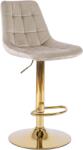 Klubfotel Bárszék ARCOS ivory bézs bársony/arany