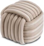 Klubfotel Bársonypuff Magma, krémszínű