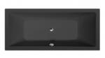SAPHO Polysan Krysta 180x80 cm matt fekete (71710.21)