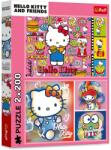 Trefl Hello Kitty și prietenii 2x200 piese 13336 Puzzle
