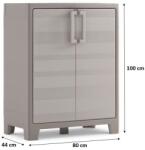 KIS GULLIVER LOW Műanyag szekrény, 80 x 44 x 100 cm, bézs 240862 (240862)